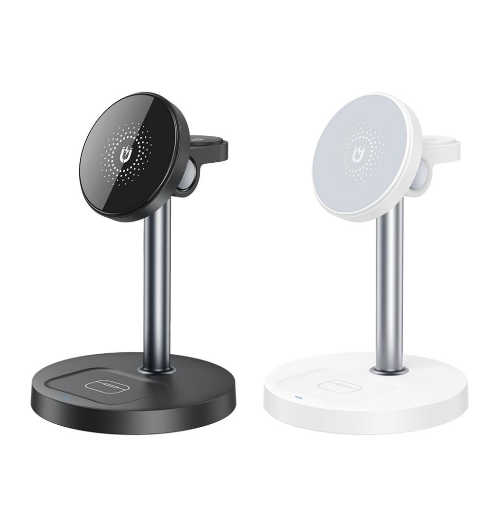 桌面支架 15W 三合一無線充電器